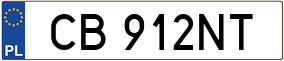 Trailer License Plate